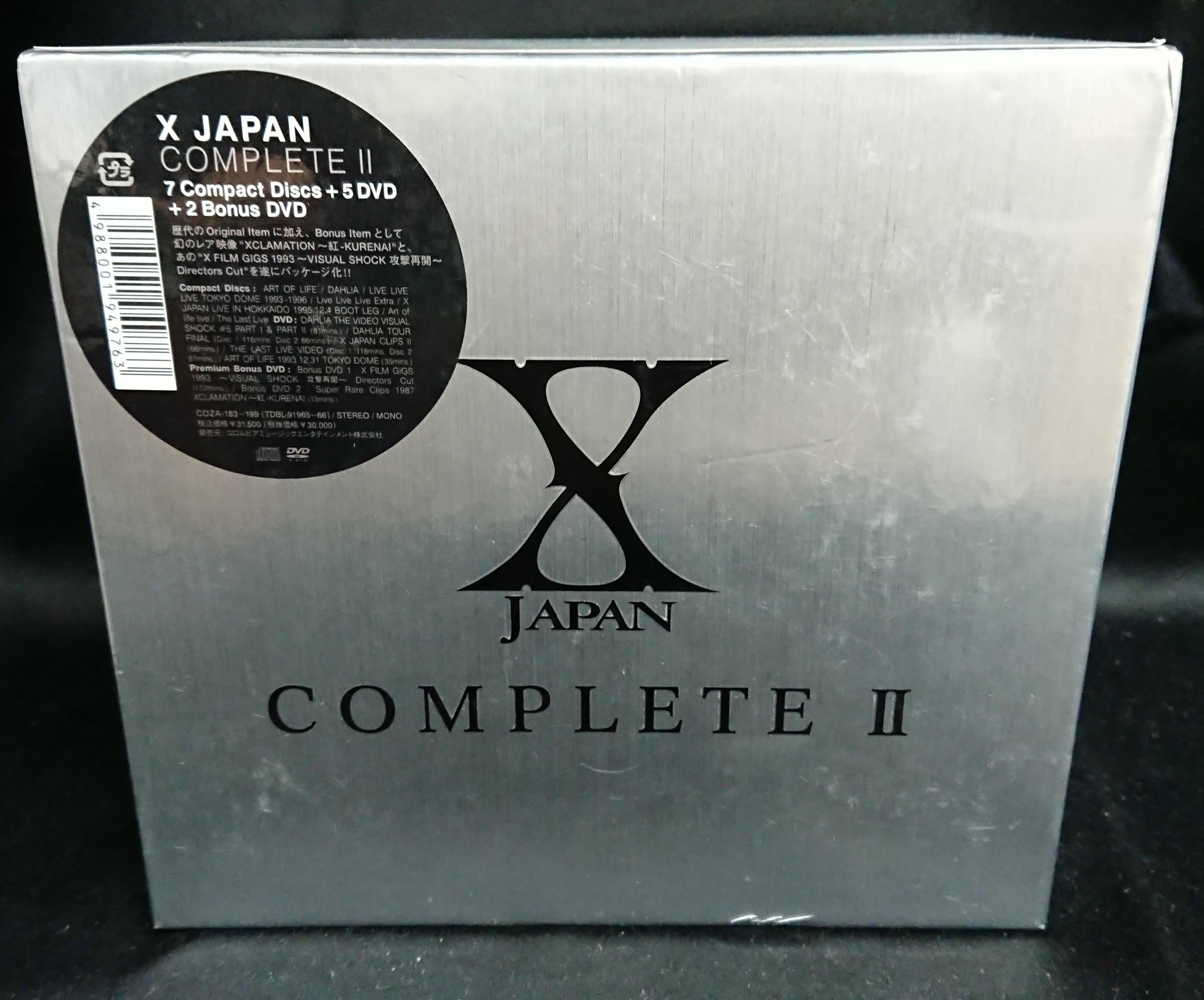 X JAPAN COMPLETE II定価30000円 - ミュージック